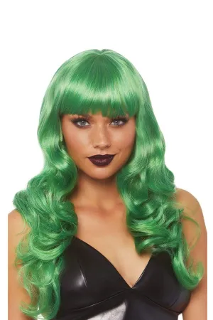 24" Long Wavy Wig with Bangs Vivid, Vibrant, and Totally Transformative