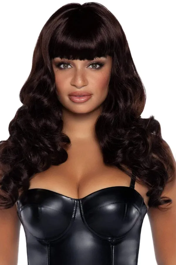 24" Long Wavy Wig with Bangs Vivid, Vibrant, and Totally Transformative