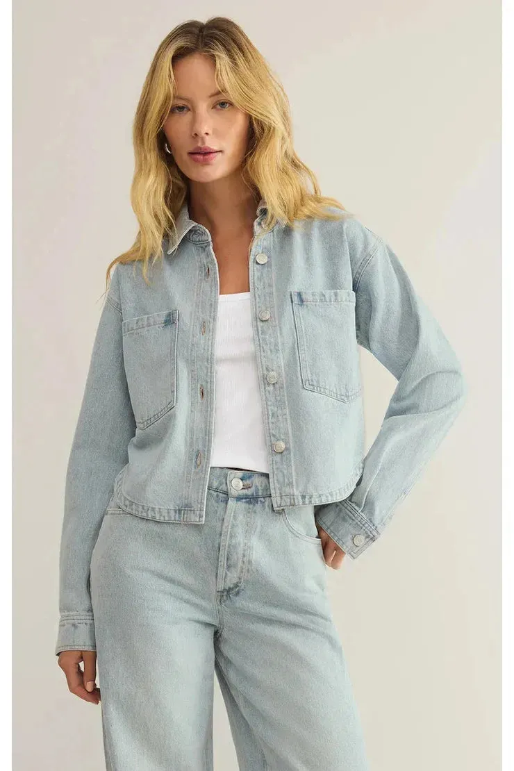 All Day Cropped Denim Jacket