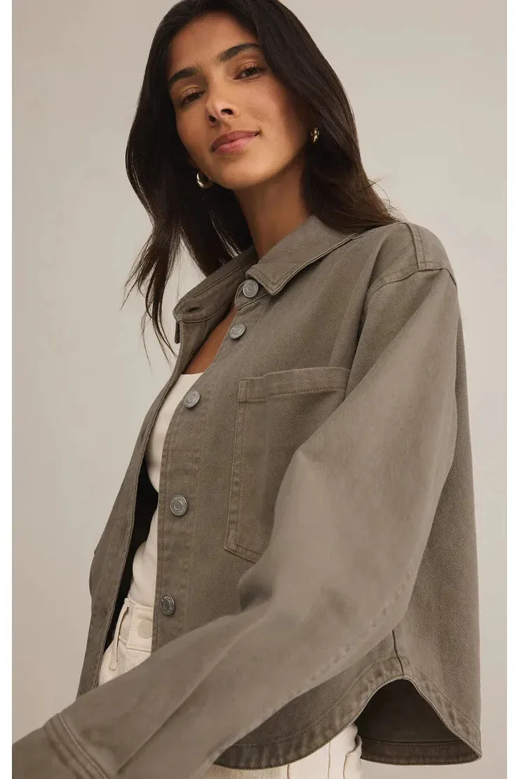 All Day Cropped Denim Jacket