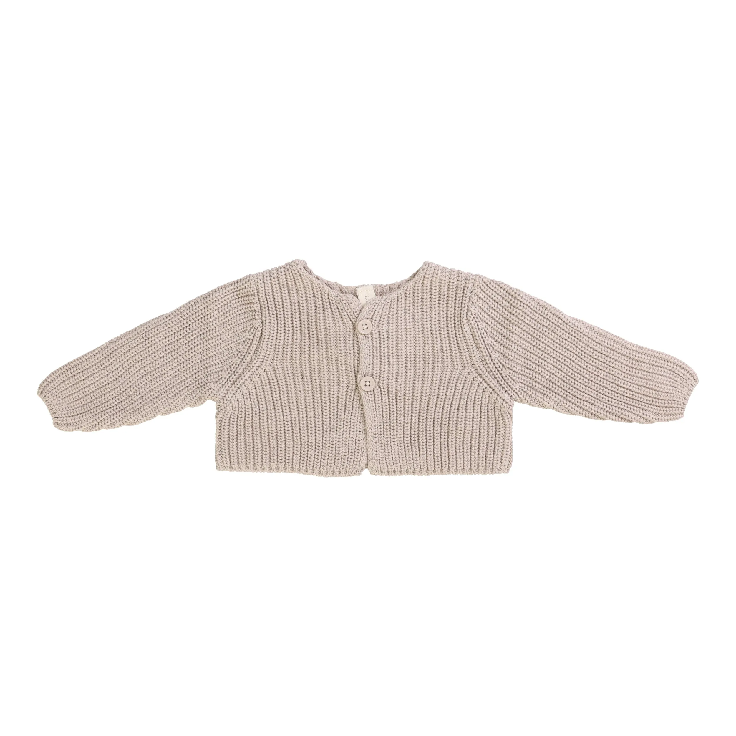 Baby Neutral Shrug   Bonnet | Chunky Knit | Oat | Lil Legs | SS25
