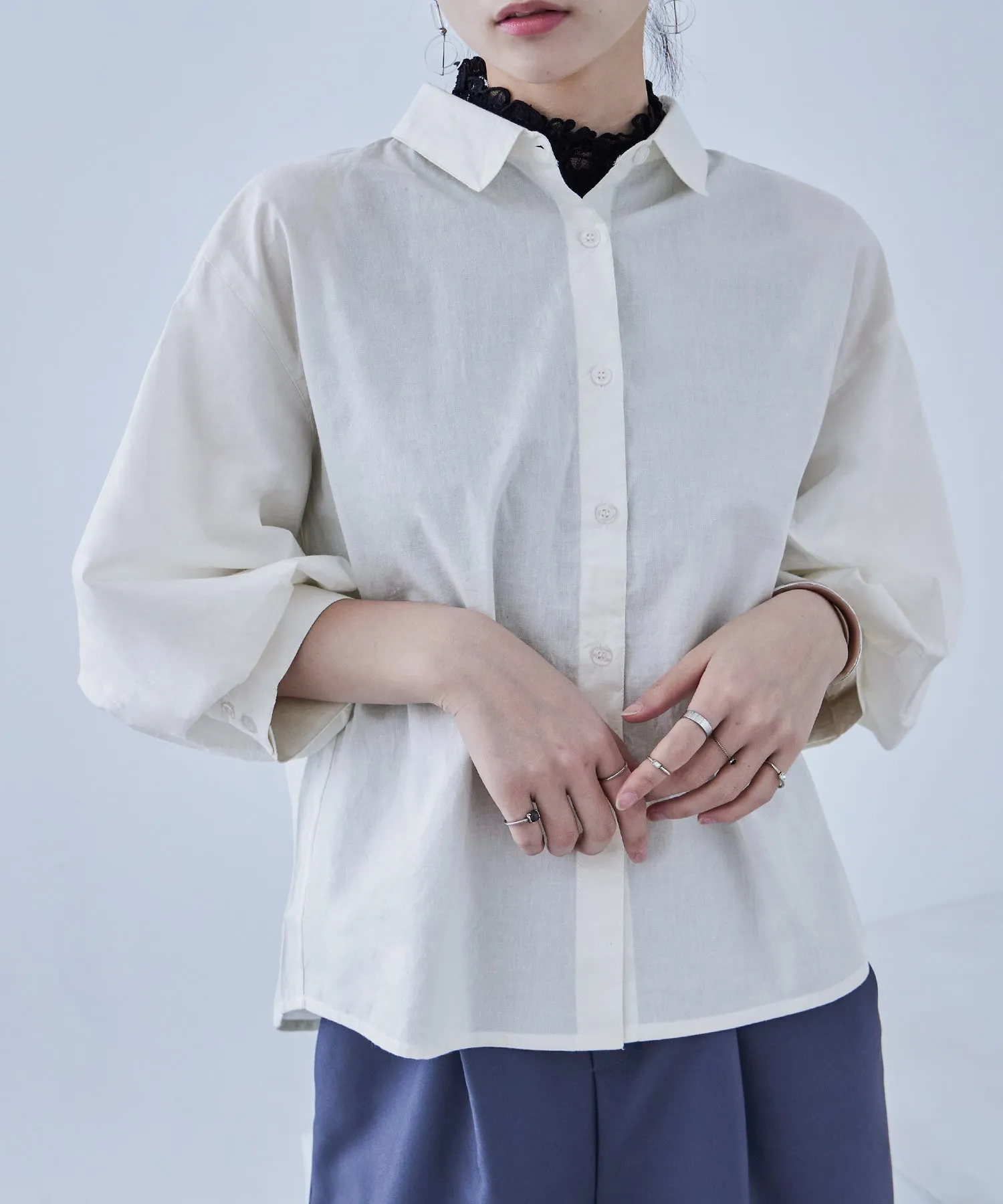 Baloon Sleeve Tack Shirts