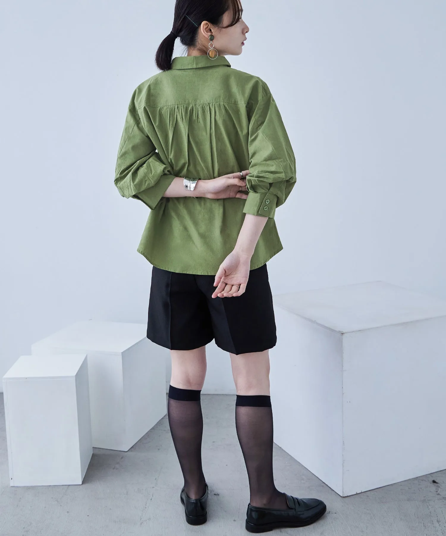 Baloon Sleeve Tack Shirts