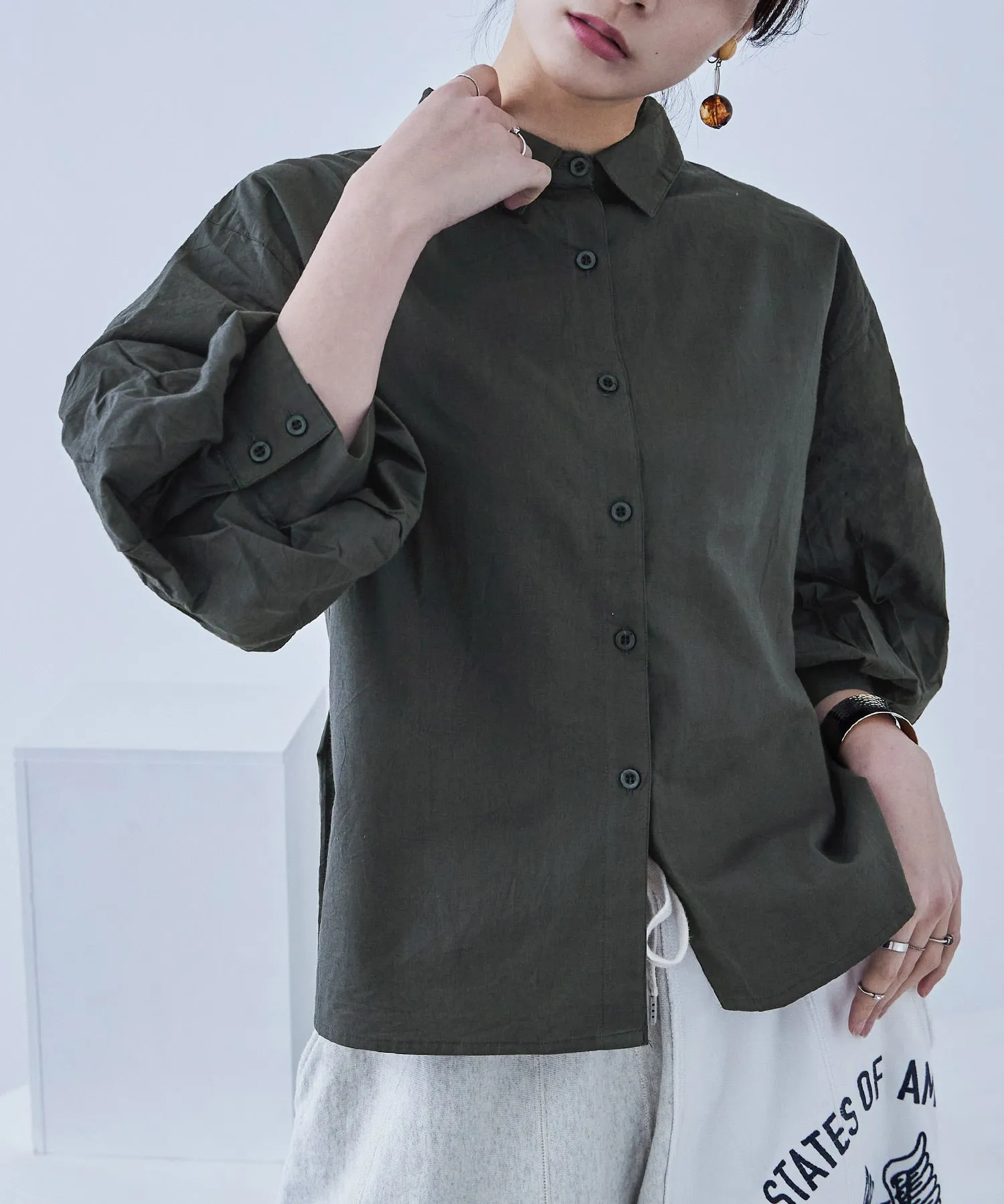 Baloon Sleeve Tack Shirts