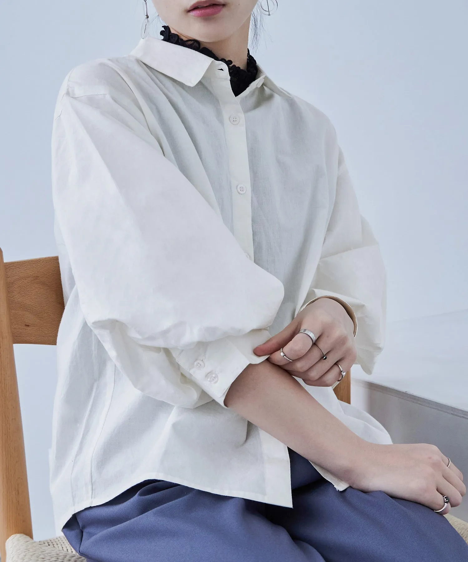 Baloon Sleeve Tack Shirts
