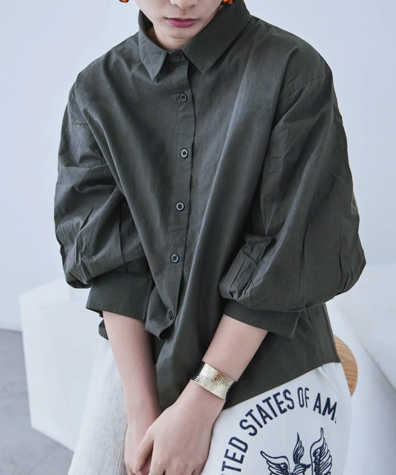 Baloon Sleeve Tack Shirts