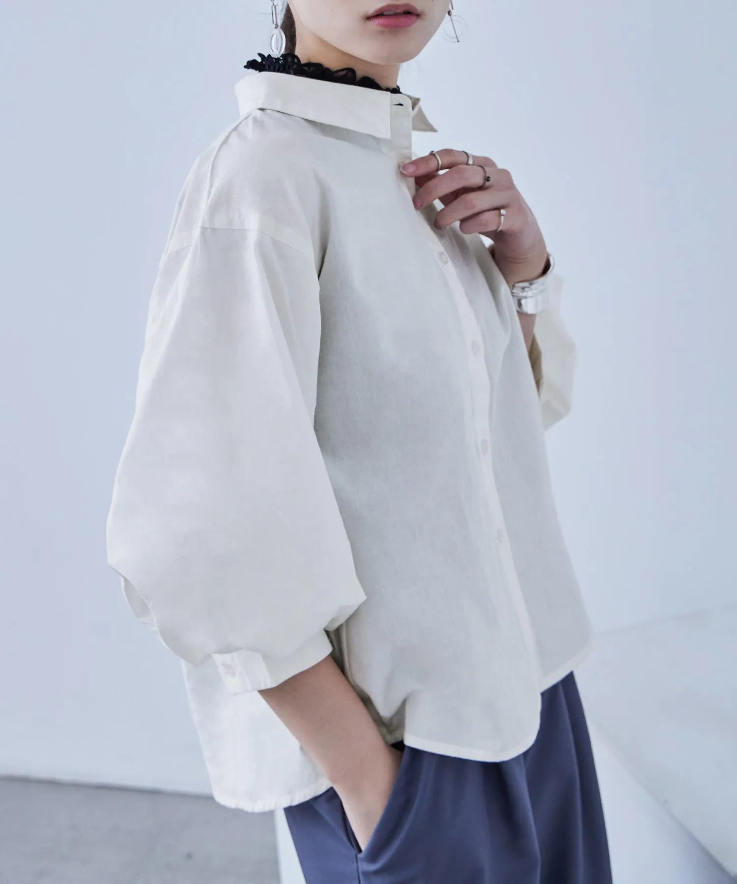 Baloon Sleeve Tack Shirts