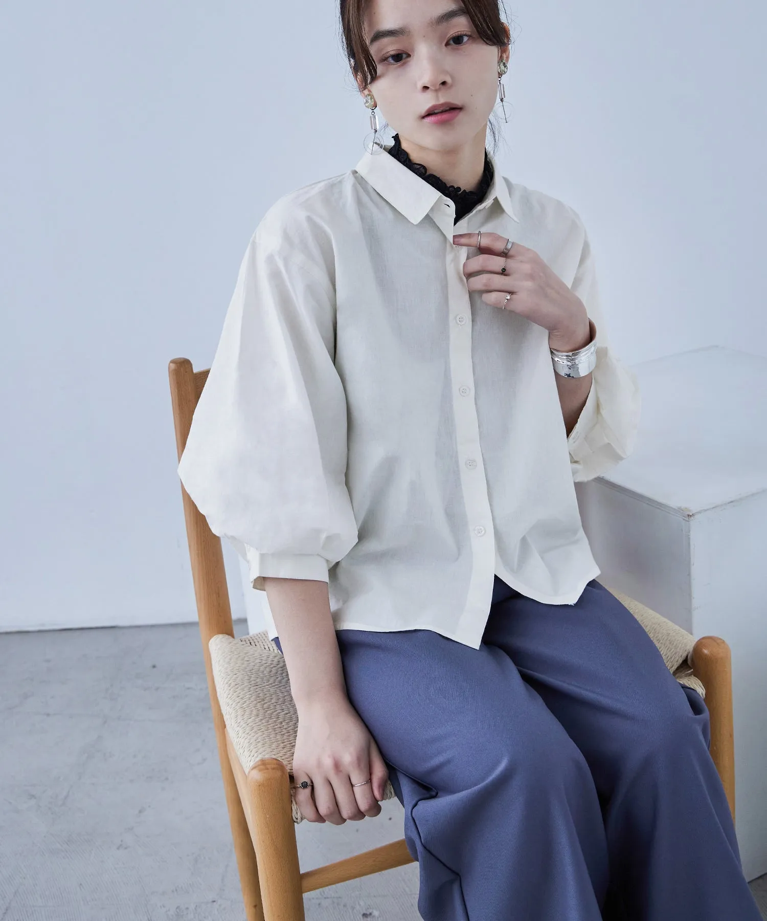 Baloon Sleeve Tack Shirts