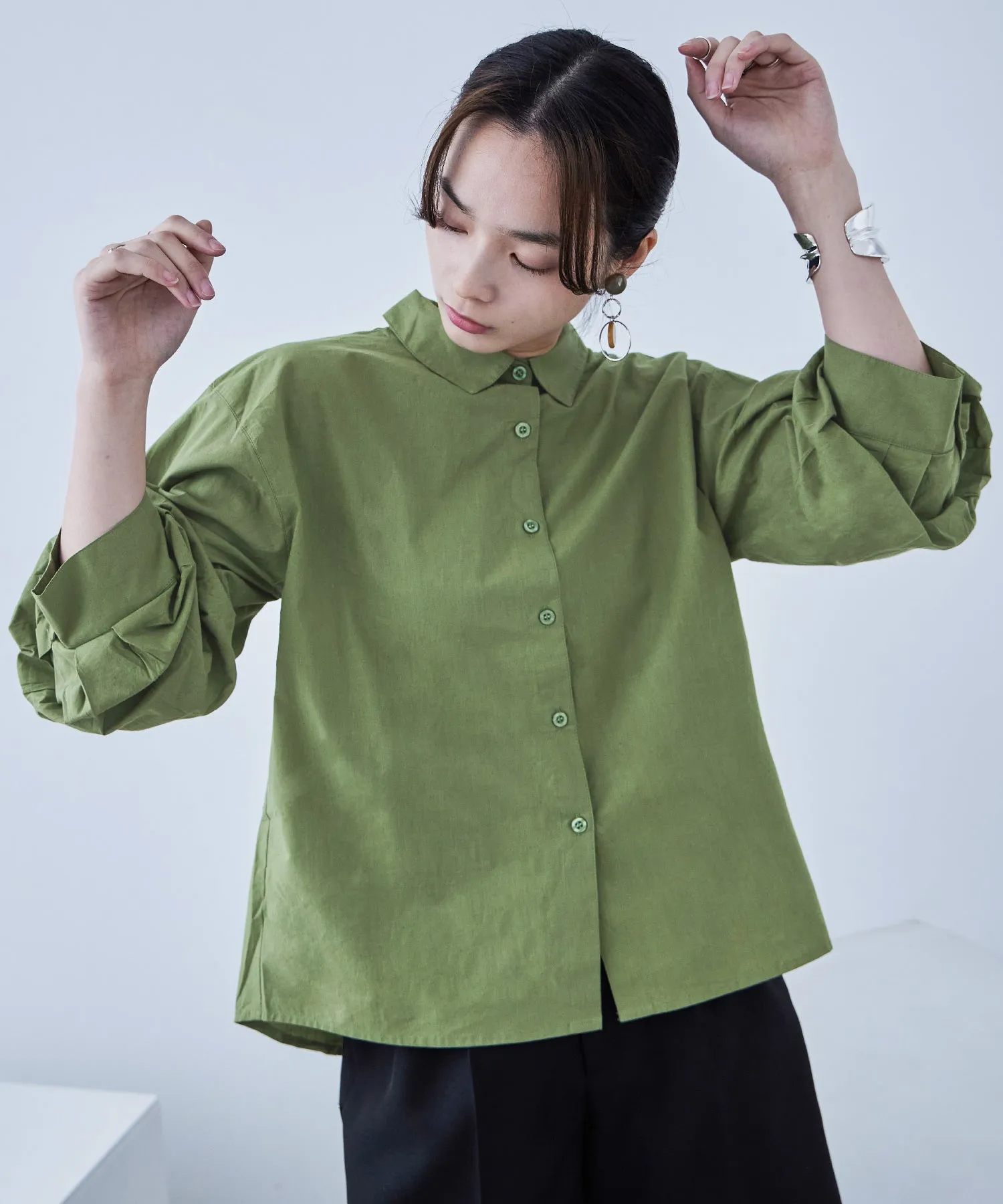 Baloon Sleeve Tack Shirts