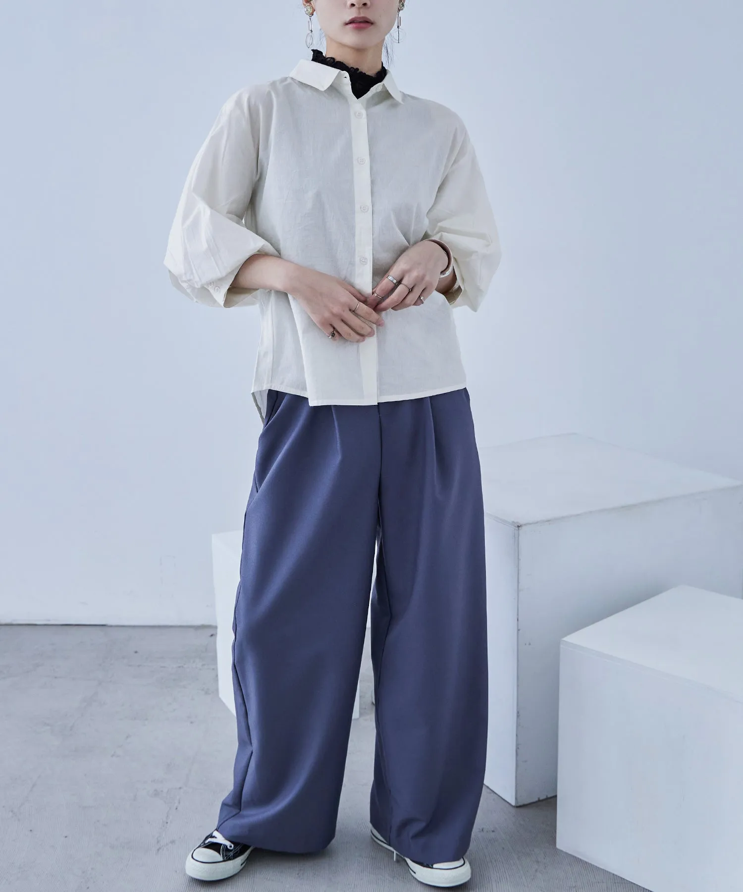 Baloon Sleeve Tack Shirts