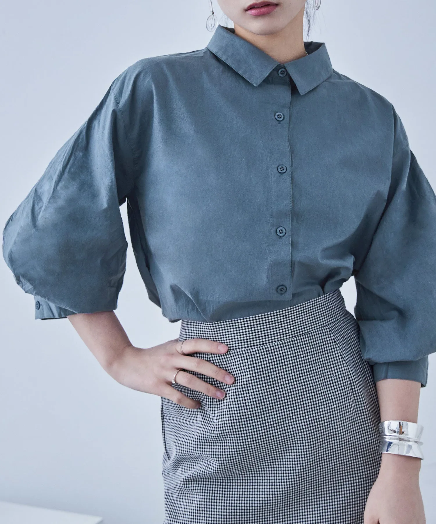 Baloon Sleeve Tack Shirts