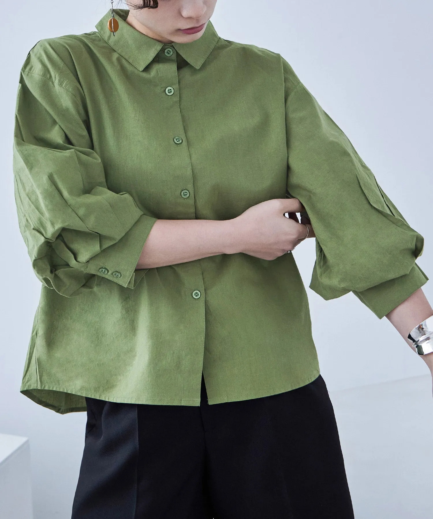 Baloon Sleeve Tack Shirts
