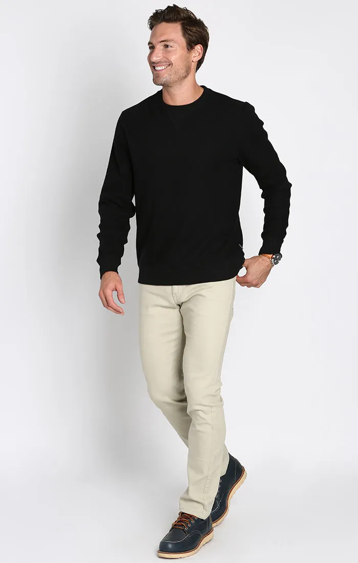 Brushed Waffle Crewneck