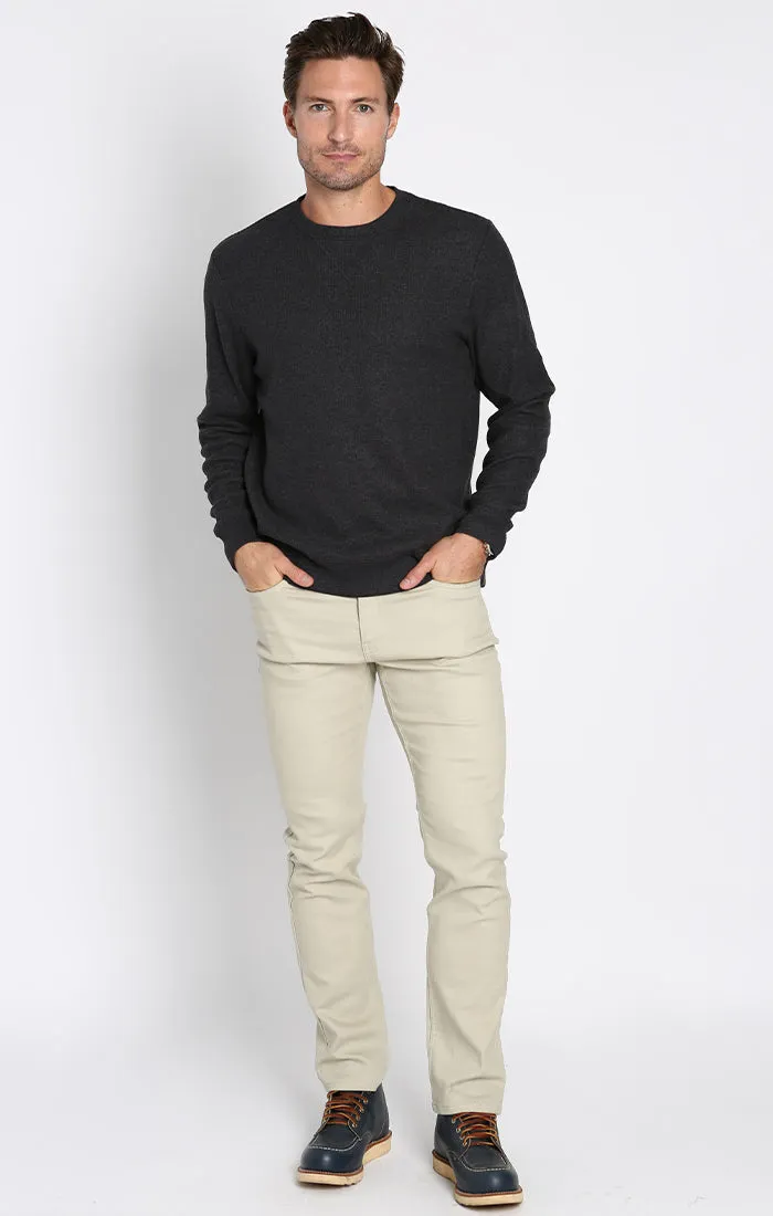 Brushed Waffle Crewneck