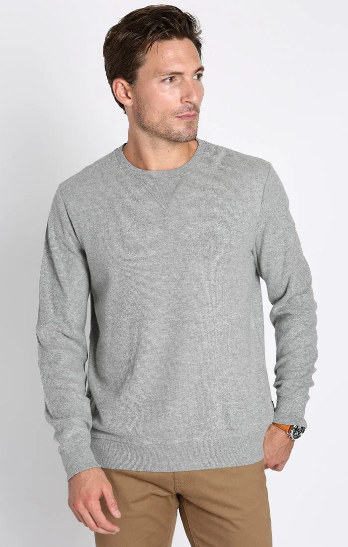 Brushed Waffle Crewneck