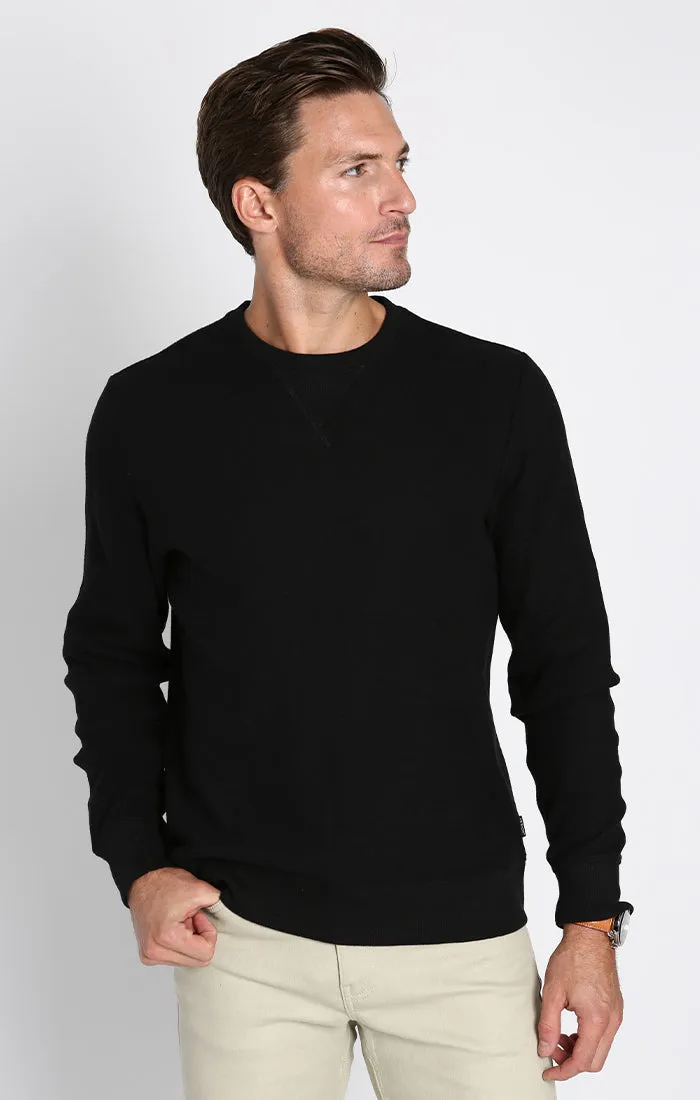 Brushed Waffle Crewneck