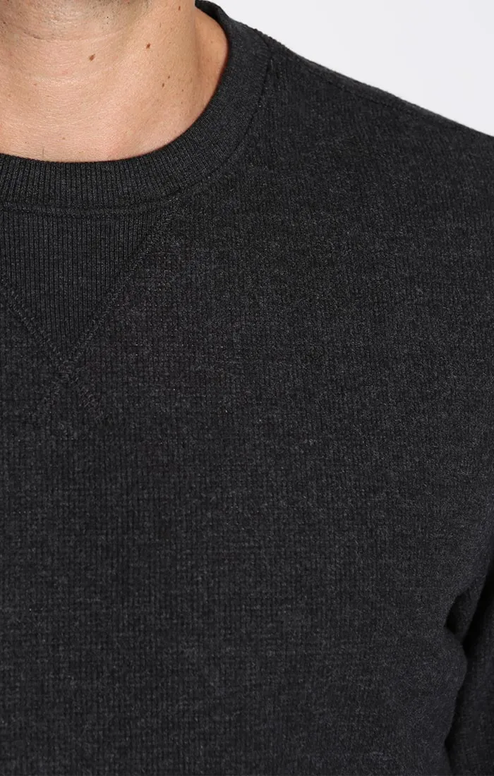Brushed Waffle Crewneck