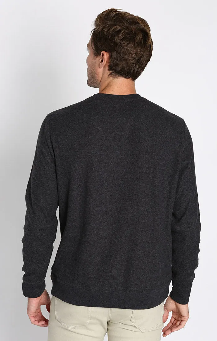 Brushed Waffle Crewneck