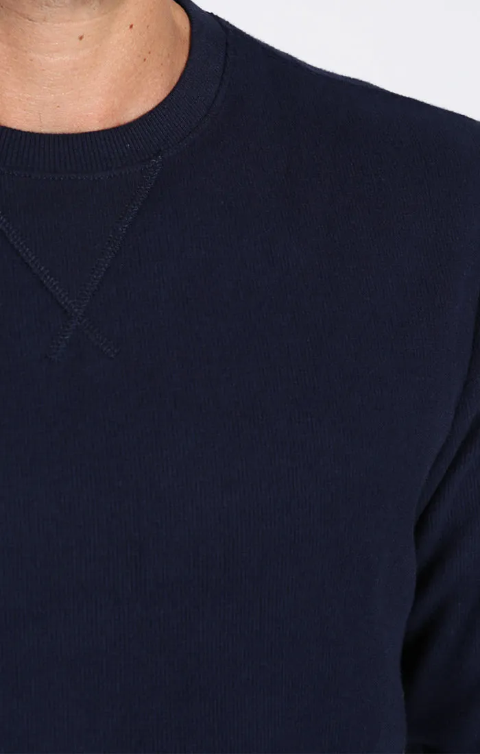 Brushed Waffle Crewneck