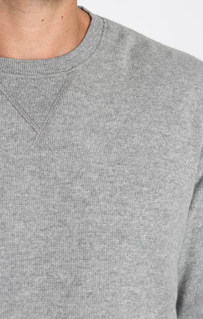 Brushed Waffle Crewneck