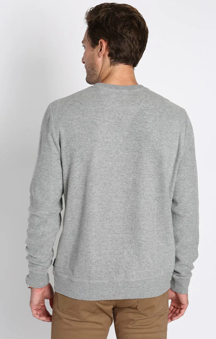 Brushed Waffle Crewneck
