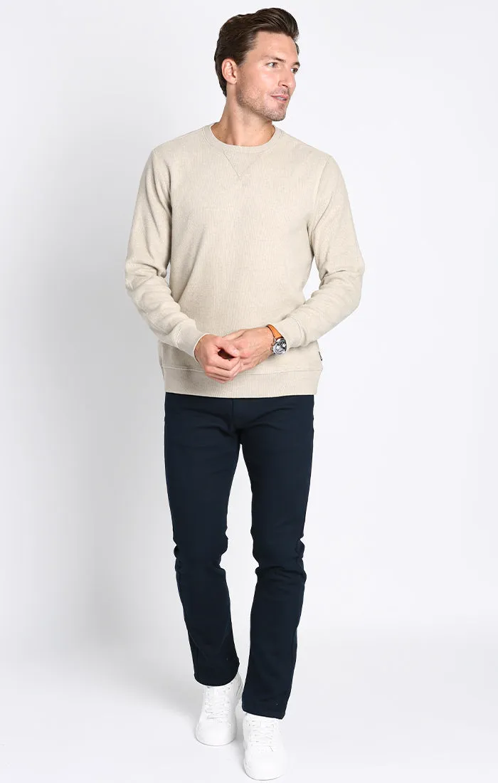 Brushed Waffle Crewneck