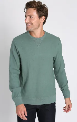 Brushed Waffle Crewneck