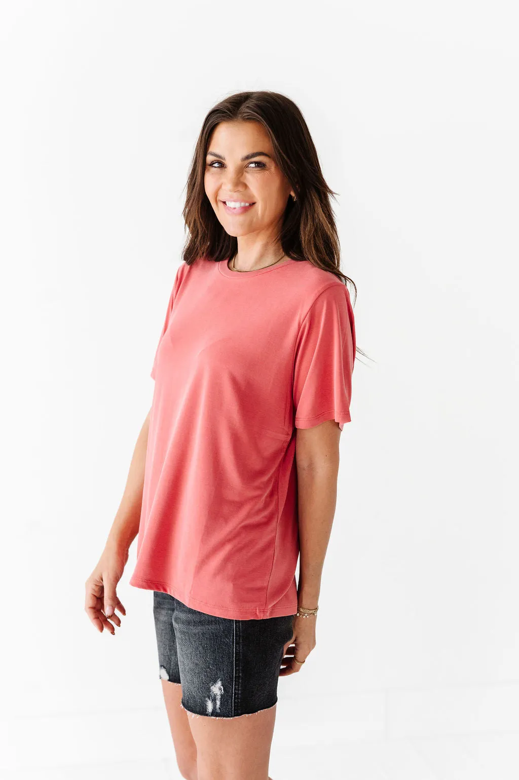 Bryden Basic Tee in Brick