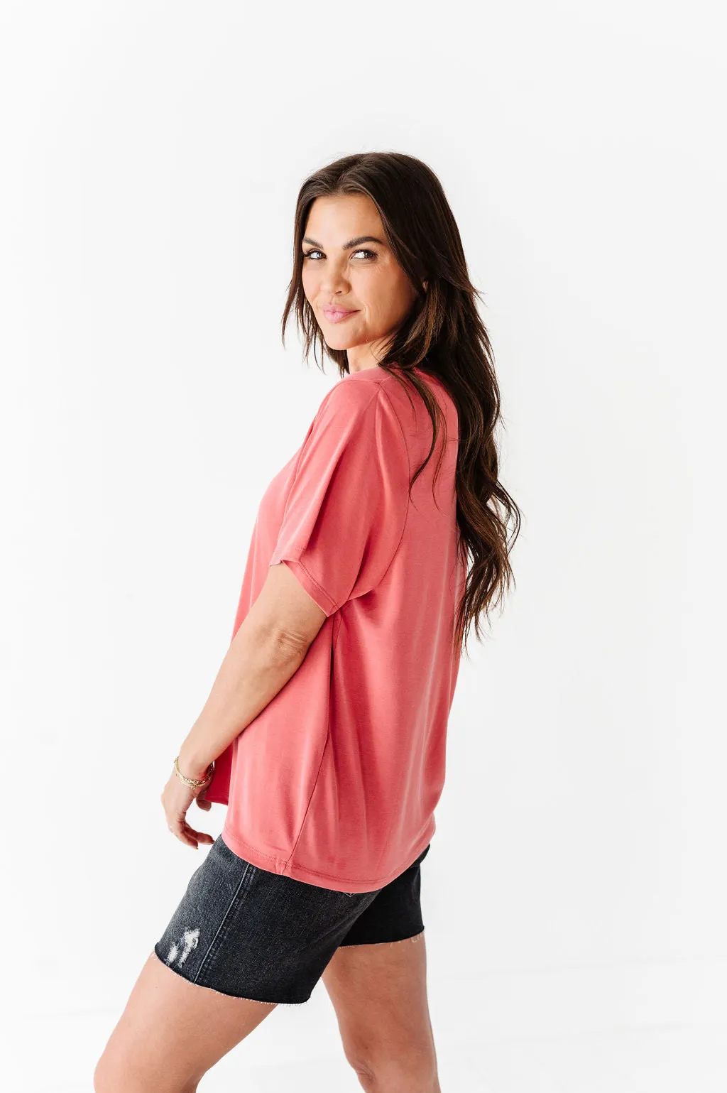 Bryden Basic Tee in Brick