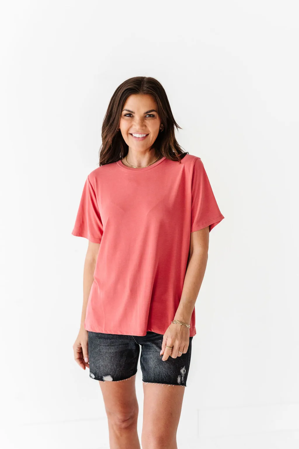 Bryden Basic Tee in Brick