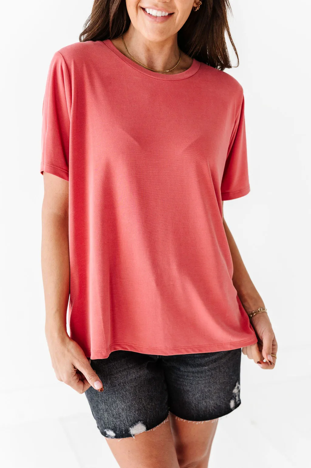 Bryden Basic Tee in Brick