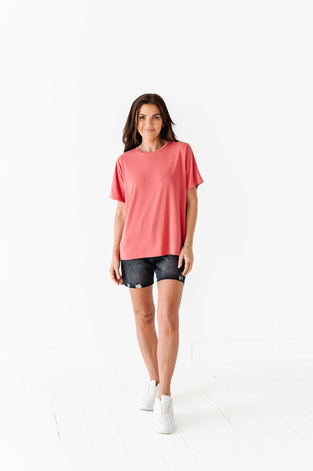 Bryden Basic Tee in Brick