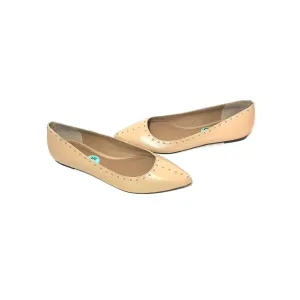 Calvin Klein Beige Leather Pointed Flats | Gently Used |