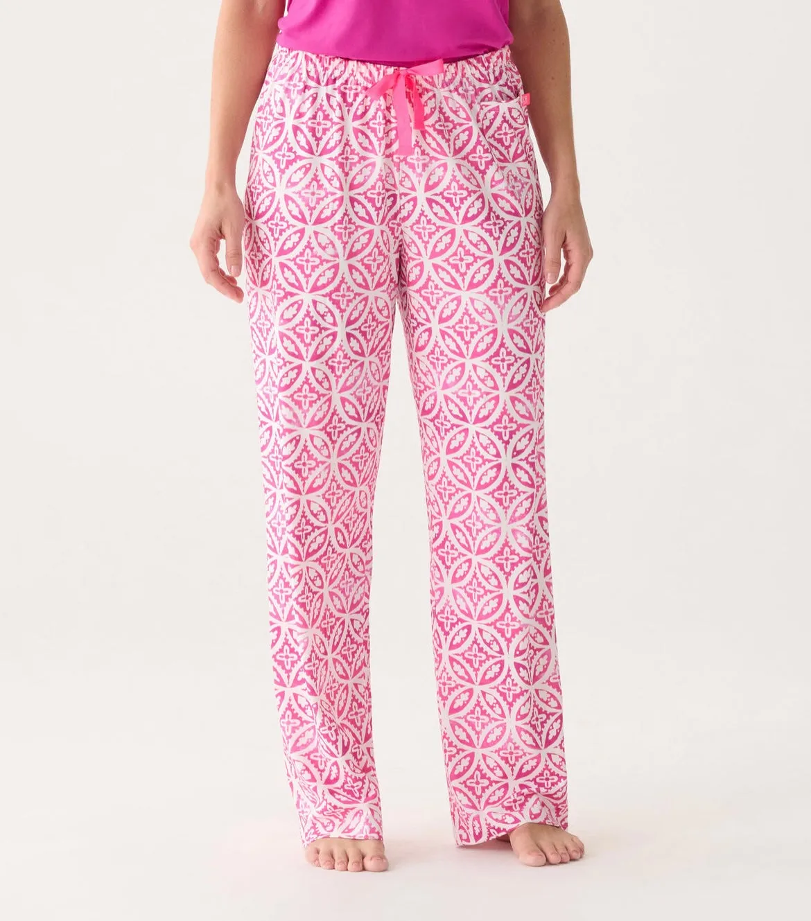 Capelton Road PJ Pants In A Bag - Pink Lotus Mandala
