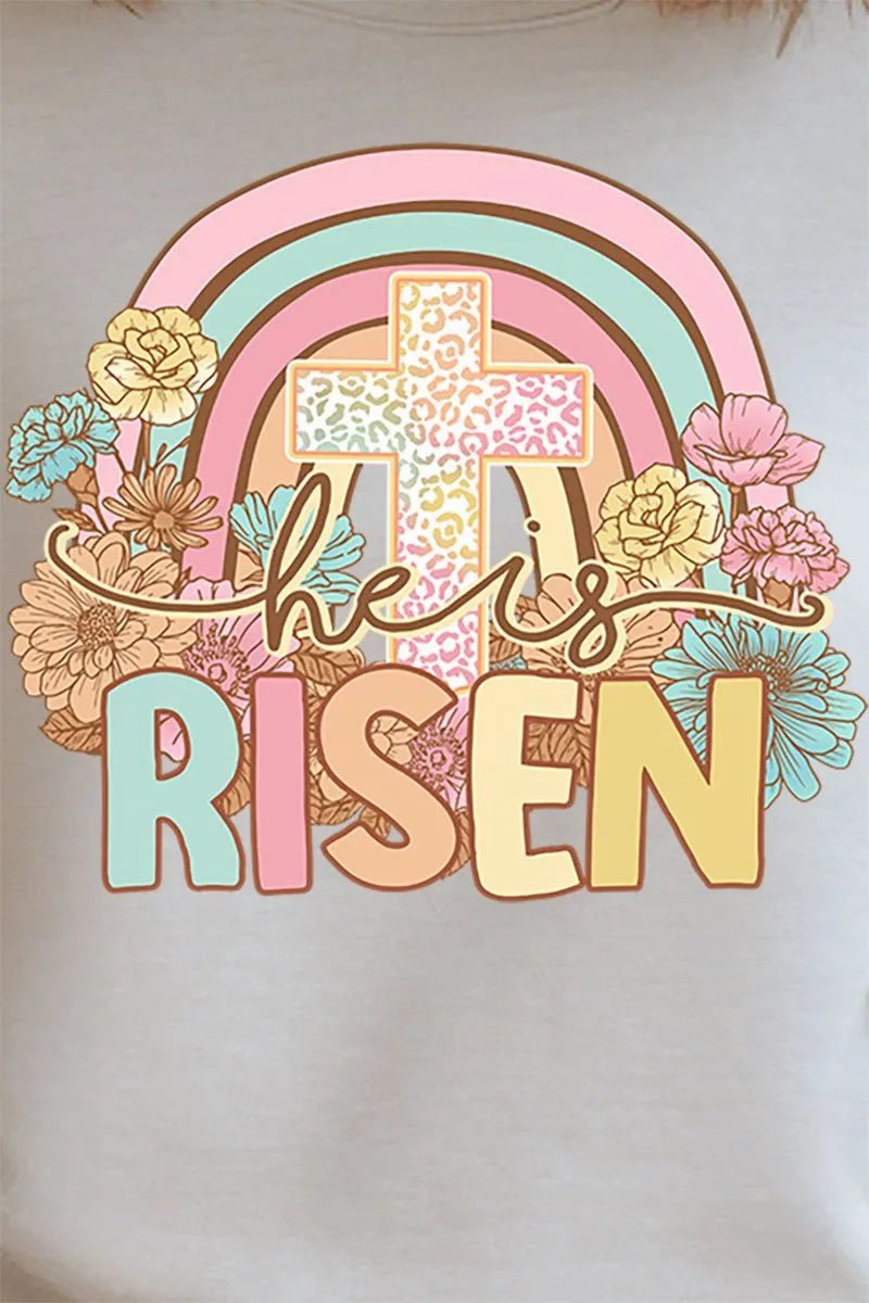 Cheetah Cross He Is Risen Heavy-weight Crew Sweatshirt