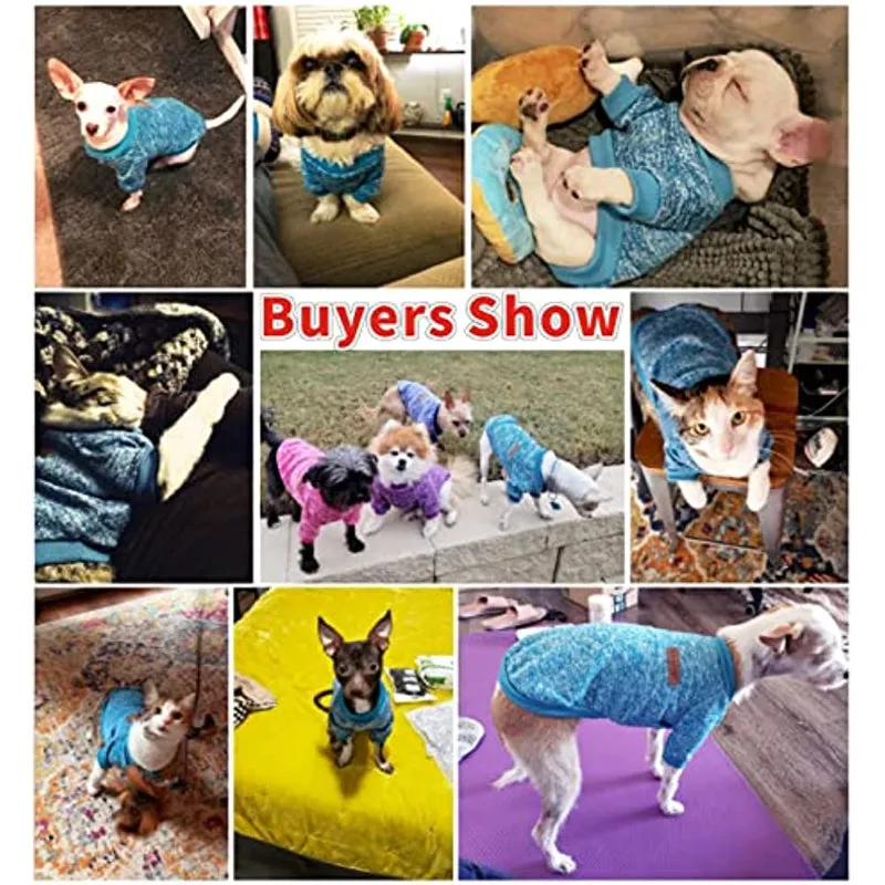 Classic Sweater Sweatshirt Soft Fleece Coat For Dogs