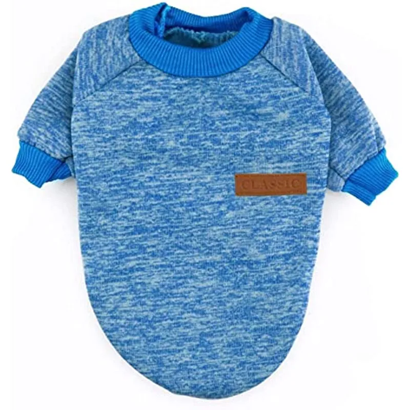 Classic Sweater Sweatshirt Soft Fleece Coat For Dogs