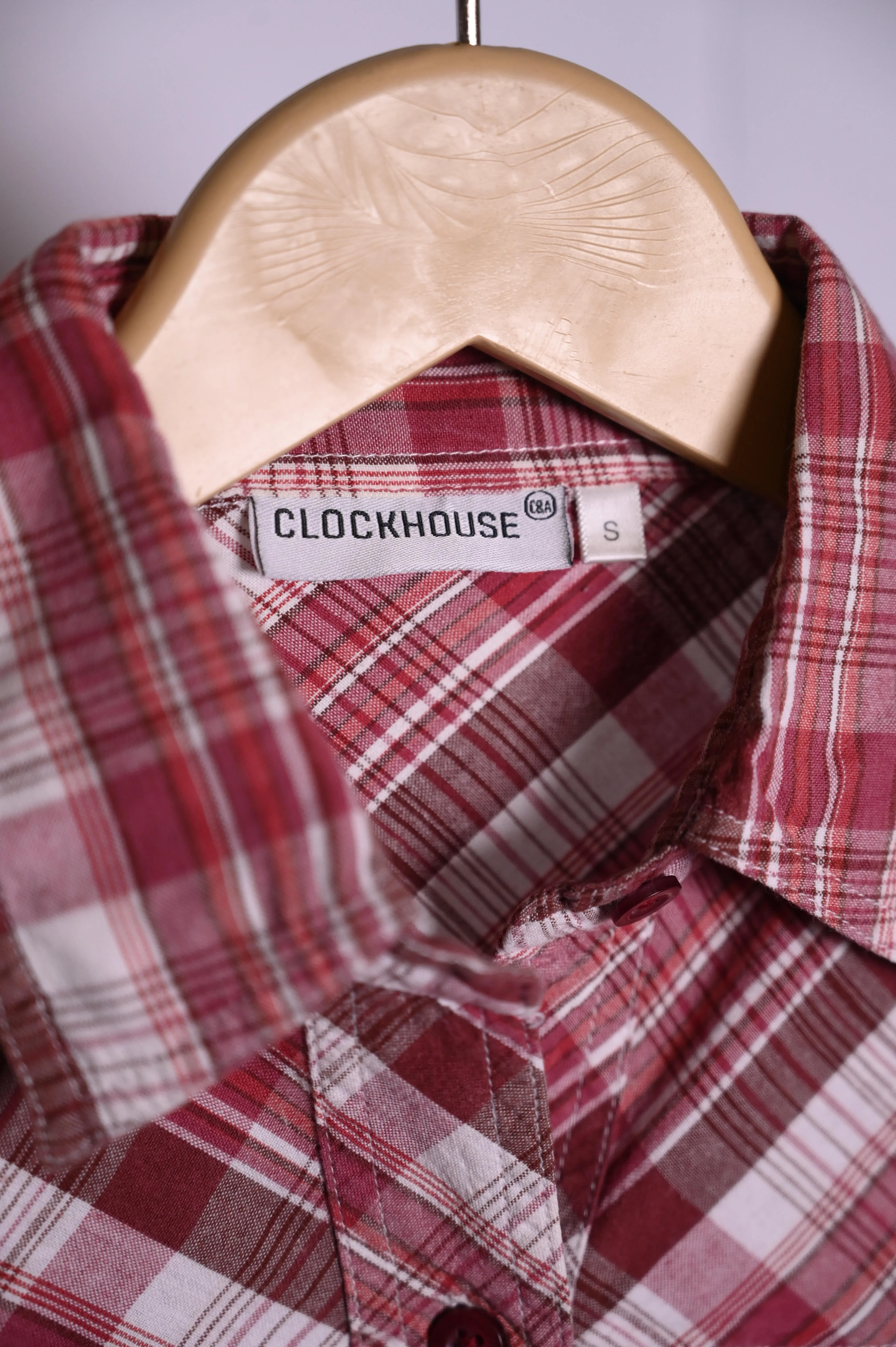 Clockhouse Red & White Checks Blouse