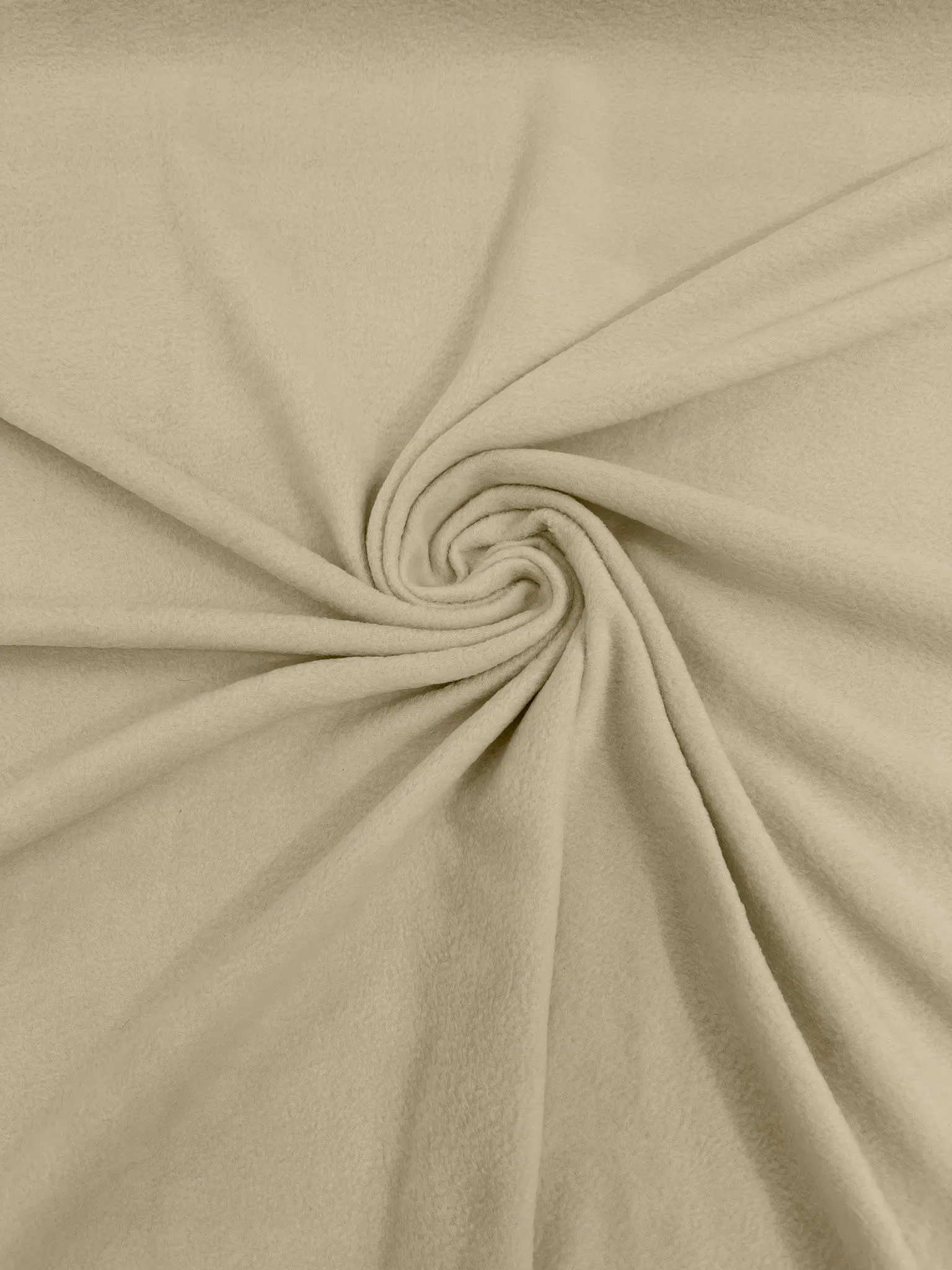 Cream Solid Polar Fleece Fabric Sold by the yard 60"Wide|Antipilling 245GSM |Medium Soft Weight| Blanket Supply,DIY, Decor,Baby Blanket