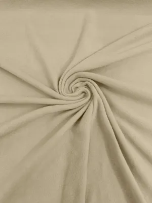 Cream Solid Polar Fleece Fabric Sold by the yard 60"Wide|Antipilling 245GSM |Medium Soft Weight| Blanket Supply,DIY, Decor,Baby Blanket