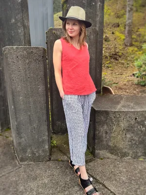 Cutloose Easy Crop Black & White Pant