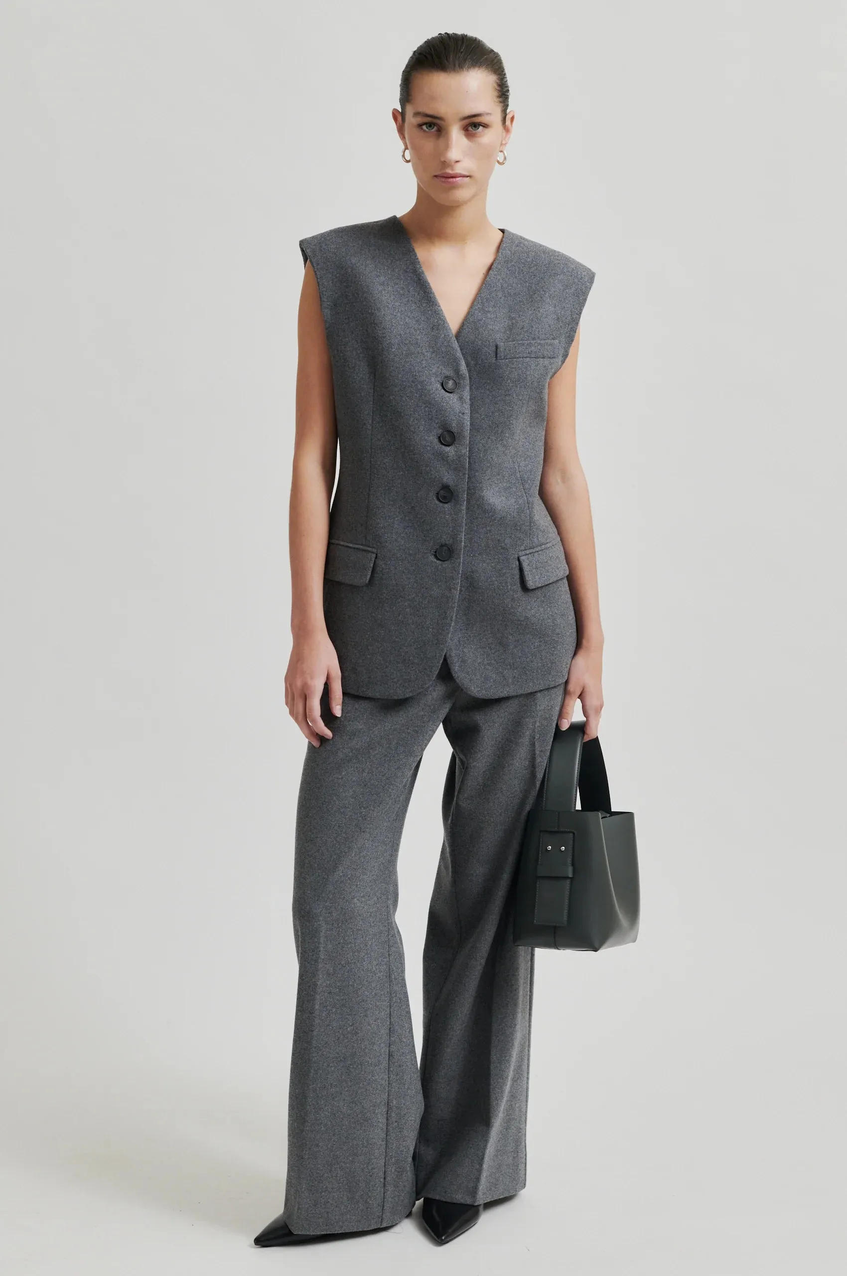 Daze Trousers Grey Melange