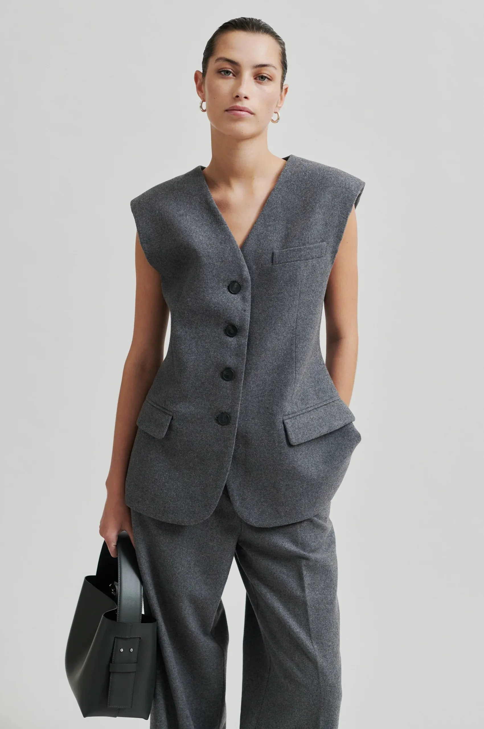 Daze Trousers Grey Melange