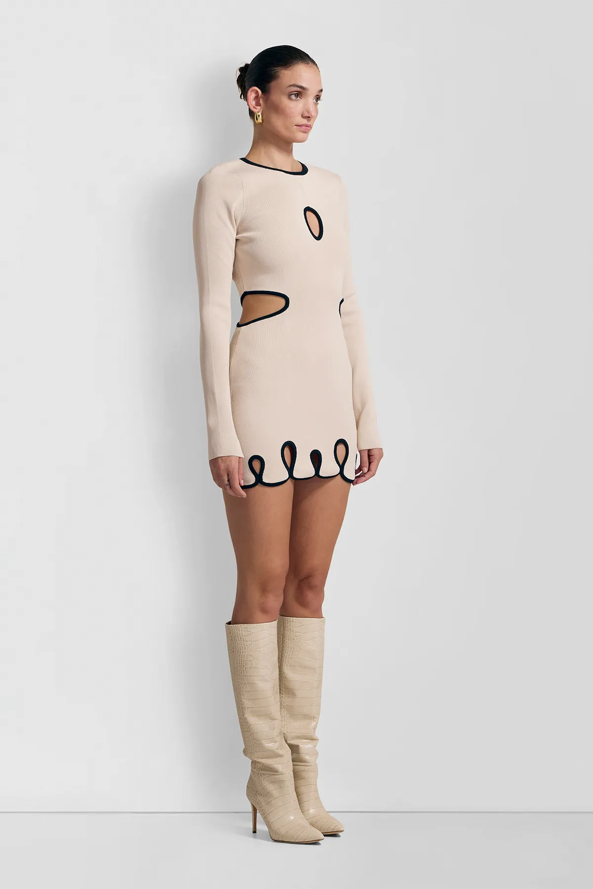 Deja Knit Mini Dress - Dove