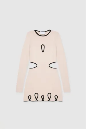 Deja Knit Mini Dress - Dove