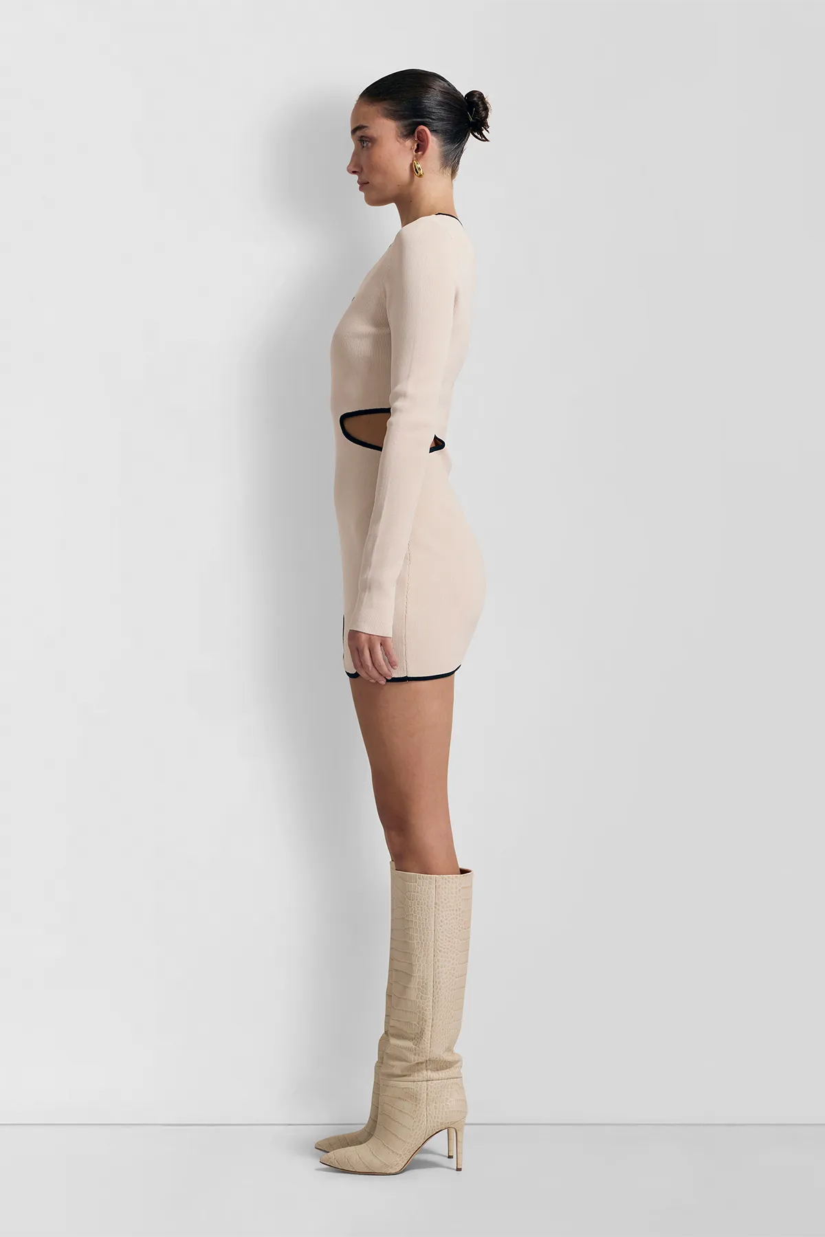 Deja Knit Mini Dress - Dove