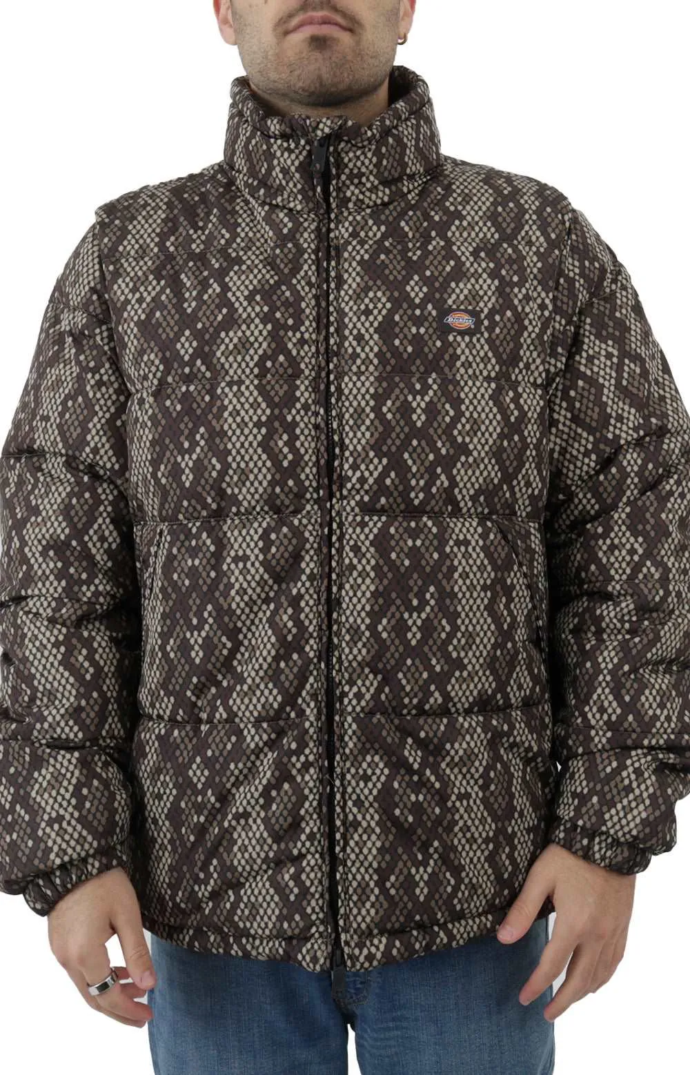 Dickies Camden Puffer Jacket Women's Black Lightweight (Tjr08Bk)