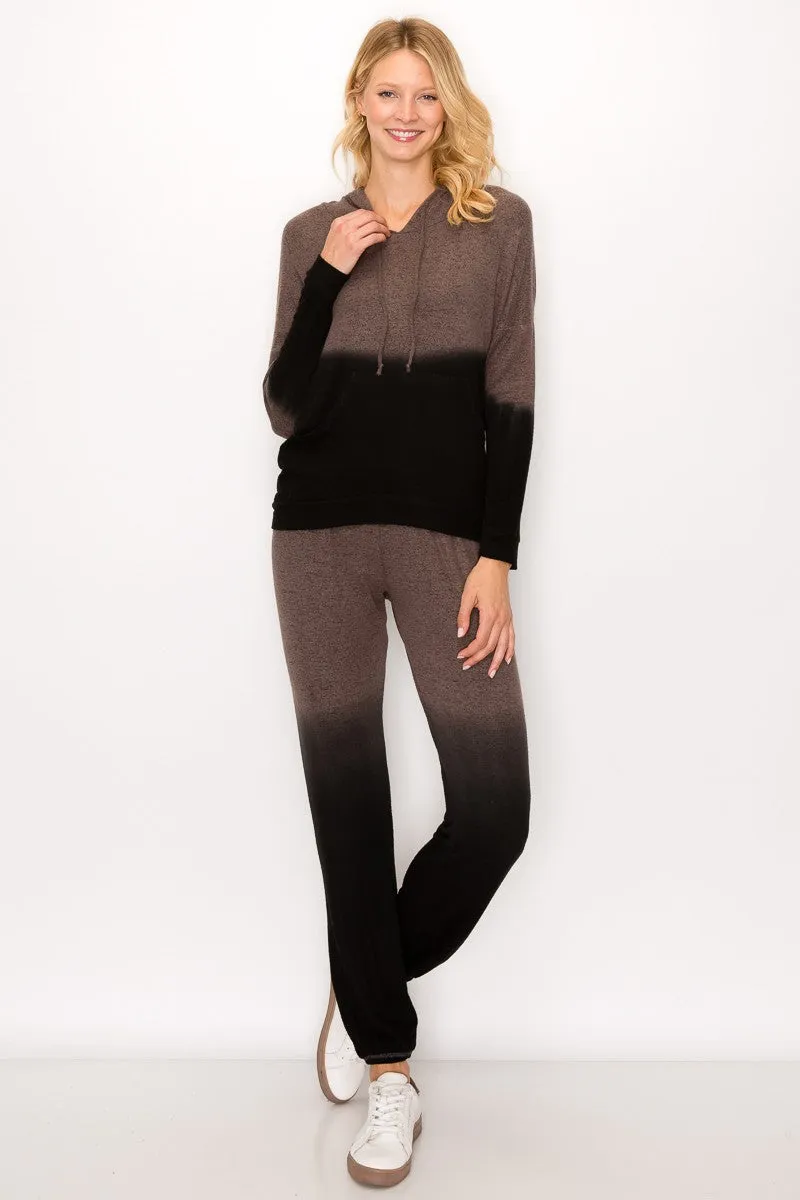 Dip Dye Sweat Pant - Mocha ONLY SMALLS LEFT