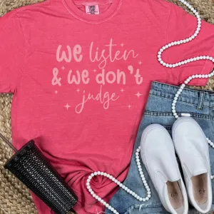 Don't Judge Graphic  Tees
