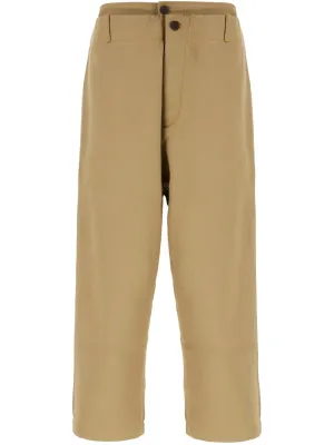 Double-Waistband Straight-Leg Trousers